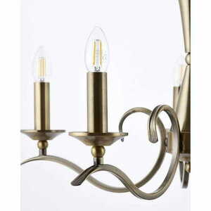 Pendelleuchte Endon Kora 5-flammig Messing E14 klassisch 61 cm small 2