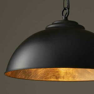 Pendelleuchte Endon Colman Schwarz-Gold Stahl E27 34,5 cm small 1