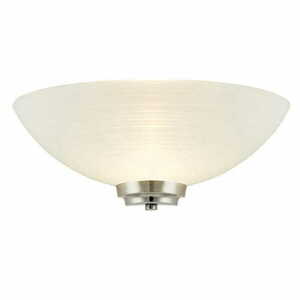 Wandleuchte Endon Welles Weiß Nickel Glas klassisch WELLES-1WBSC small 0