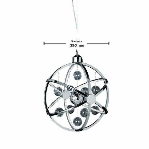 Prüfen Pendelleuchte Endon Muni Chrom LED 39 cm 3000K 627lm MUNI-CH-S