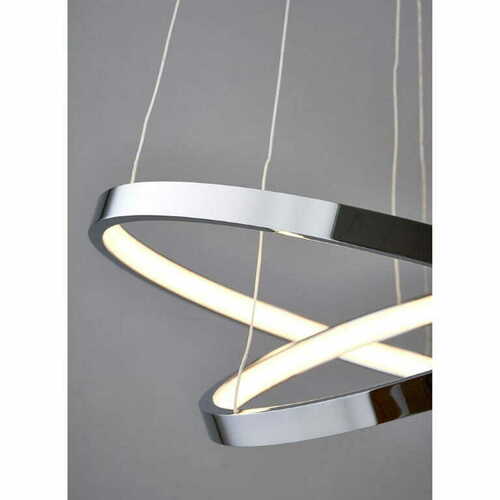 Prüfen Pendelleuchte Endon Kline LED Chrom Weiß 45 cm Stahl