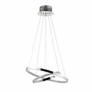Pendelleuchte Endon Kline LED Chrom Weiß 45 cm Stahl small 2