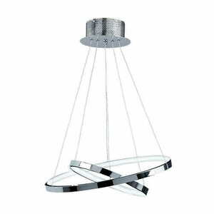 Pendelleuchte Endon Kline LED Chrom Weiß 45 cm Stahl small 0
