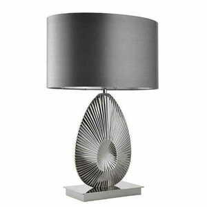 Stehleuchte Endon Simeto Grau Stoff E27 58 cm small 1