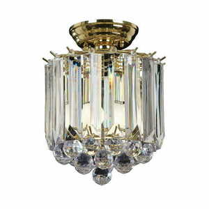 Deckenleuchte Endon Fargo Messing Transparent Gold 2x E14 Dimmbar small 2
