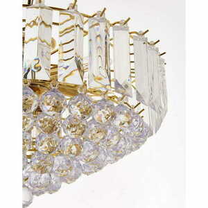 Pendelleuchte Endon Fargo 6-flammig Messing transparent gold E14 46 cm small 1