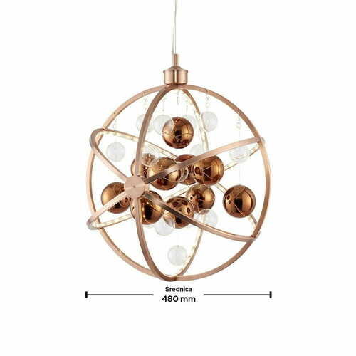 Prüfen Pendelleuchte Endon Muni Kupfer transparent LED 48 cm