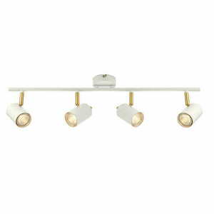 Deckenleuchte Endon Gull 4-flammig GU10 weiß gold Messing 59933 small 0