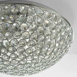 Deckenleuchte Endon Chryla Chrom Kristall 3-flammig IP44 30,5 cm small 1