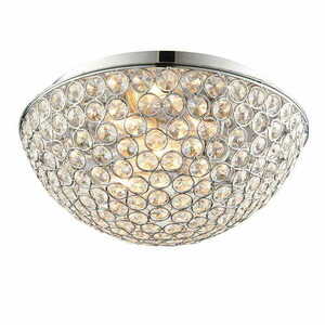 Deckenleuchte Endon Chryla Chrom Kristall 3-flammig IP44 30,5 cm small 0