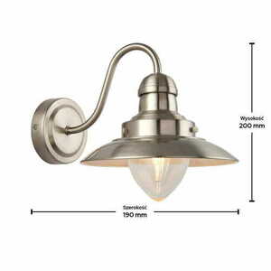 Wandleuchte Endon Mendip 60800 Nickel Stahl Glas E14 dimmbar small 3