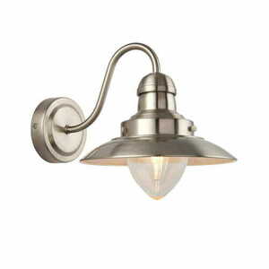 Wandleuchte Endon Mendip 60800 Nickel Stahl Glas E14 dimmbar small 0