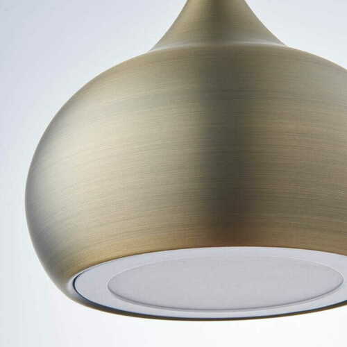 Prüfen Pendelleuchte Endon Brosnan 61299 Messing LED 30 cm dimmbar
