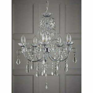 Pendelleuchte Endon Tabitha Chrom Kristall 5-flammig 61384 small 2