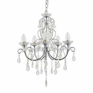 Pendelleuchte Endon Tabitha Chrom Kristall 5-flammig 61384 small 6