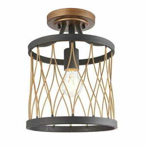 Deckenleuchte Endon Heston Schwarz Stahl E27 dimmbar 25 cm 61497 small 2