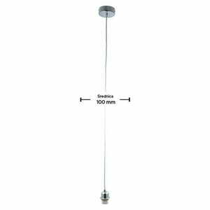 Endon Cable Set 61807 E27-Pendelaufhängung für Lampenschirme, Chrom small 2