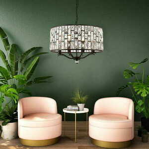 Pendelleuchte Endon Belle 69391 Braun Kristall 8-flammig E14 dimmbar 62 cm small 1