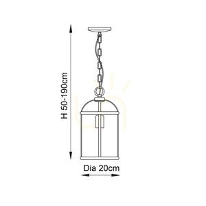 Pendelleuchte Endon Lambeth 69454, Antikmessing und klares Glas, 20 cm, E27 small 14