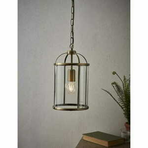 Pendelleuchte Endon Lambeth Messing Glas 20 cm E27 69454 small 2