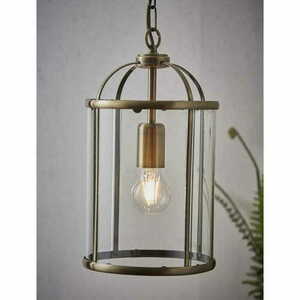 Pendelleuchte Endon Lambeth Messing Glas 20 cm E27 69454 small 4