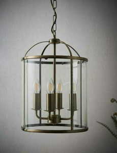 Pendelleuchte Endon Lambeth Messing Glas 4-flammig E14 30 cm 69455 small 3