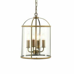 Pendelleuchte Endon Lambeth Messing Glas 4-flammig E14 30 cm 69455 small 5