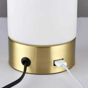 Stehleuchte Endon Dara Messing Weiß Gold E14 24 cm 69520 small 3