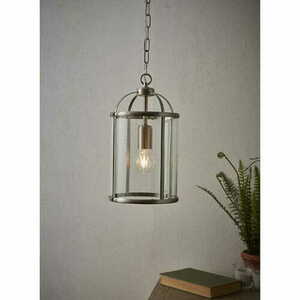 Pendelleuchte Endon Lambeth Nickel Transparent Glas E27 70323 small 1