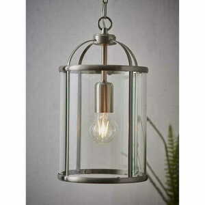 Pendelleuchte Endon Lambeth Nickel Transparent Glas E27 70323 small 2