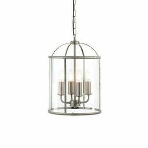 Pendelleuchte Endon Lambeth Nickel Glas 4-flammig E14 70324 small 4