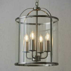 Pendelleuchte Endon Lambeth Nickel Glas 4-flammig E14 70324 small 0