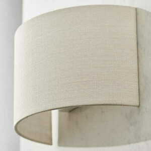 Wandleuchte Endon Obi weiß Stoff E27 dimmbar 70334 small 1
