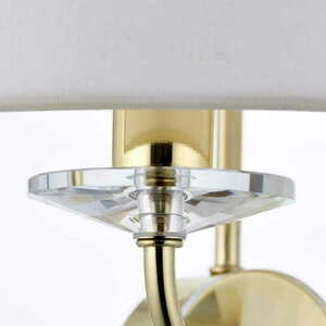 Wandleuchte Endon Nixon Messing Kristall Weißgold E14 dimmbar 2-flammig 70562 small 1