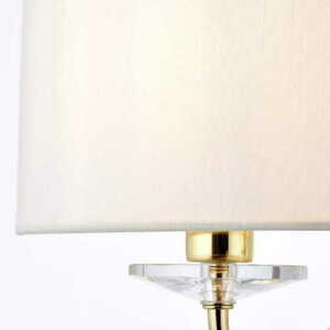 Wandleuchte Endon Nixon Messing Kristall Weißgold E14 dimmbar 2-flammig 70562 small 2