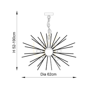 Pendelleuchte Endon Orta 9-flammig Messing LED dimmbar Ø62 cm G9 small 5