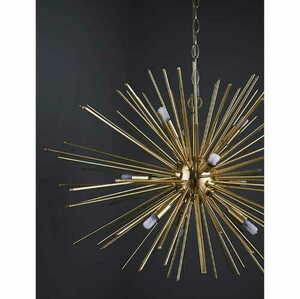 Pendelleuchte Endon Orta 9-flammig Messing LED dimmbar Ø62 cm G9 small 2