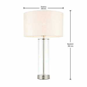 Stehleuchte Endon Lessina 70600 Weiß Silber Stoff E27 57 cm small 2