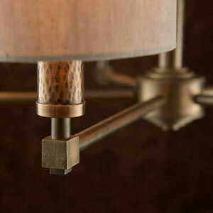 Pendelleuchte Endon Indara 5-flammig Beige Stoff E14 71345 small 2