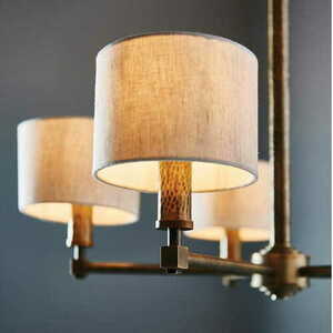 Pendelleuchte Endon Indara 5-flammig Beige Stoff E14 71345 small 4