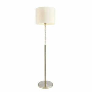 Stehleuchte Endon Andromeda Weiß 155,5 cm E27 Stoffschirm 40 cm 71620 small 0