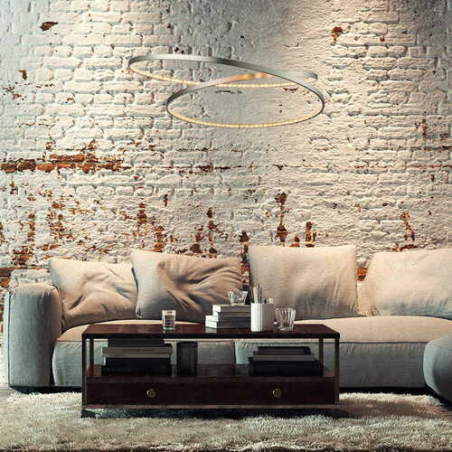 Prüfen Pendelleuchte Endon Eternity Nickel Kristall 70 cm 72969