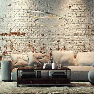 Pendelleuchte Endon Eternity Nickel Kristall 70 cm 72969 small 1