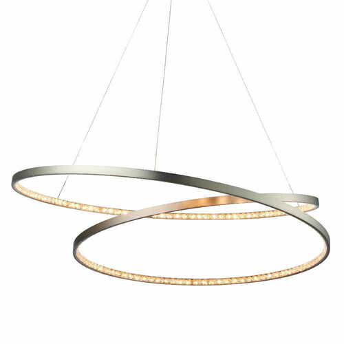 Prüfen Pendelleuchte Endon Eternity Nickel Kristall 70 cm 72969