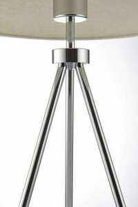 Stehleuchte Endon Tri 73144 E27 Stoff Beige Silber 60cm 35cm small 1