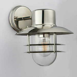 Außenwandleuchte Endon Jenson 74703 Edelstahl Silber IP44 E27 small 1