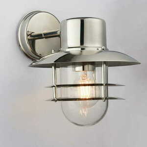 Außenwandleuchte Endon Jenson 74703 Edelstahl Silber IP44 E27 small 2