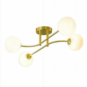 Deckenleuchte Endon Otto 75959 4-flammig G9 Messing opales Glas small 3