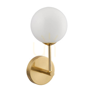Endon Otto 75960 Wandleuchte, Messing gebürstet und Opalglas, G9 small 9