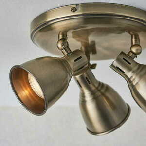 Deckenleuchte Endon Westbury Messing 3-flammig LED Stahl 28 cm 76279 small 2